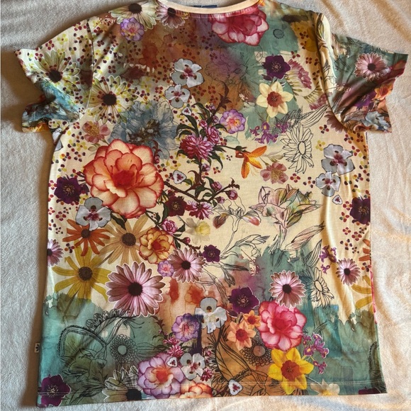 Adidas Floral Burst T-Shirt - Multicolor - Picture 5 of 10